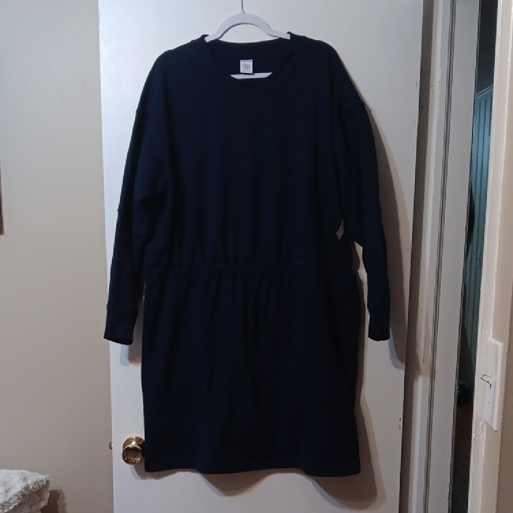 Navy Blue Long Sleeve Dress